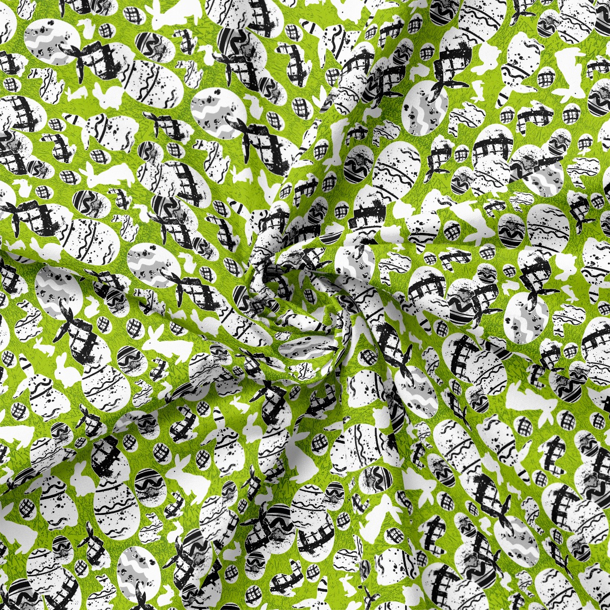 Stoffe Ostern Häschen grün