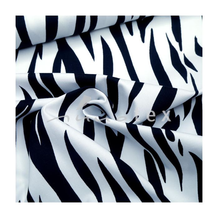 Baumwollstretch Zebra