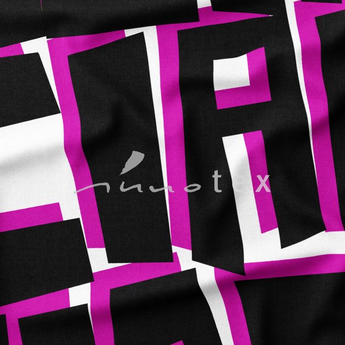 Innotex - Stoffe, hochwertiger Satin, Buchstaben