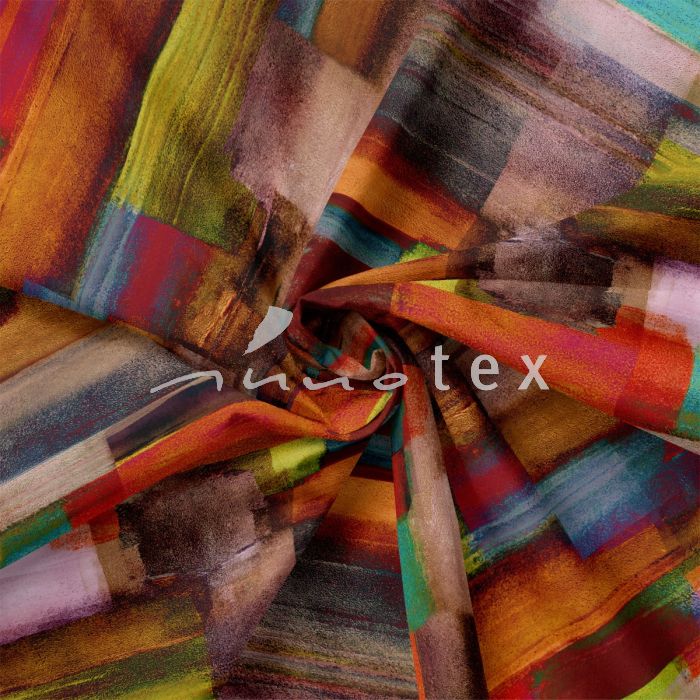 Viskose, Jersey, Stoffe, Grafisch, leuchtende Farben, Formen