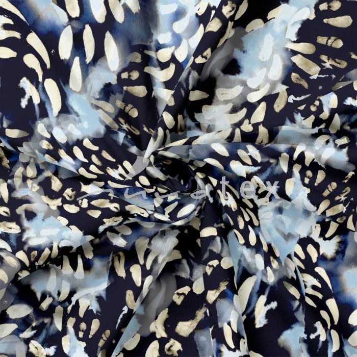 Viskose, Jersey, Stoffe, Tupfen, grafisch, leuchtend