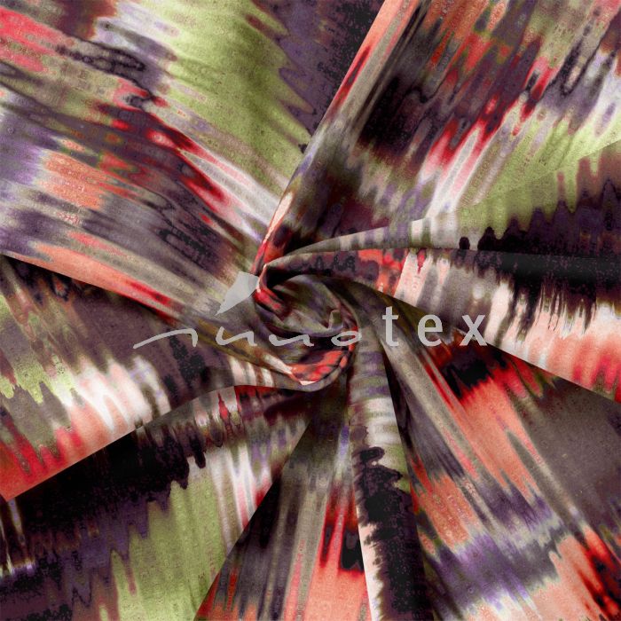 Viskose, Jersey, Stoffe, Grafisch, leuchtende Farben, Striche