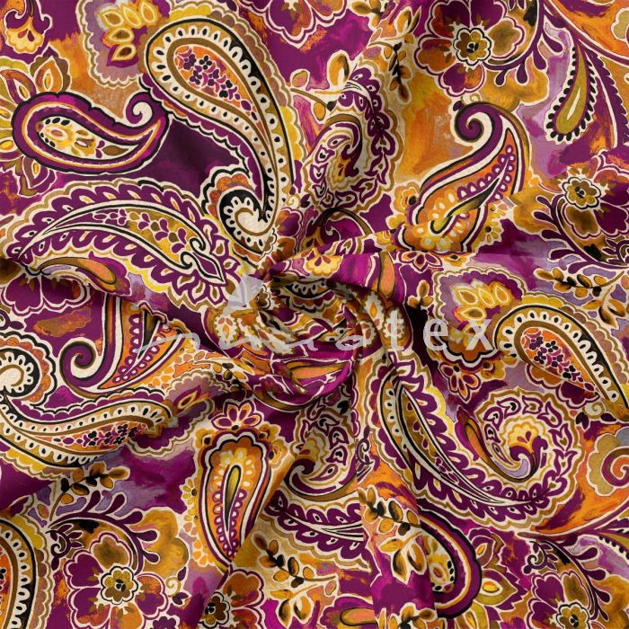 Viskose, Jersey, Stoffe, Paisley