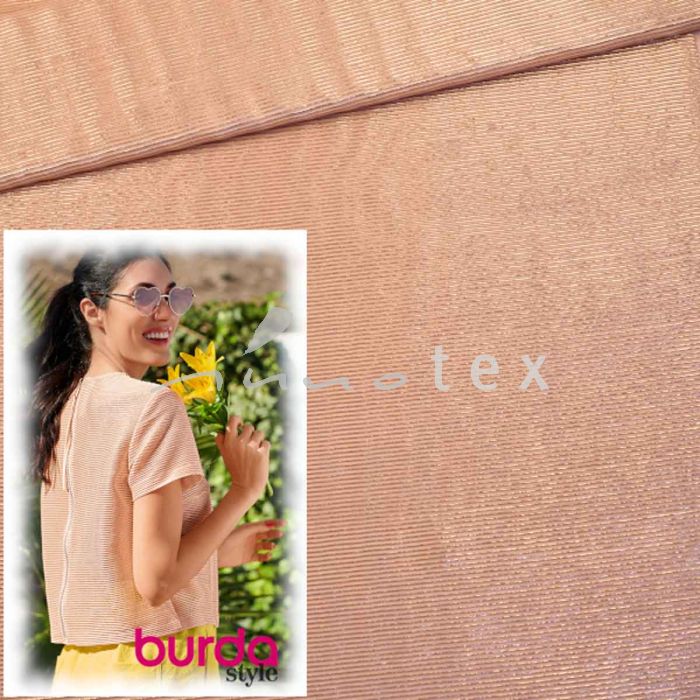 Burda Style - Modell 121 T-Shirt, Tüll mit Glanzstreifen