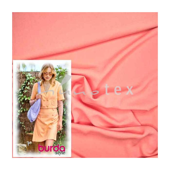 Burda Style, Modelle 104 & 117, Viskosemischung pastellorange