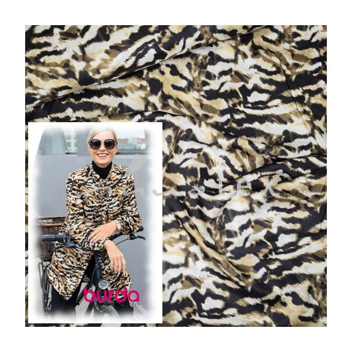 Burda - Modell 116 Longbluse - Viskose "Tiger" von Lisa