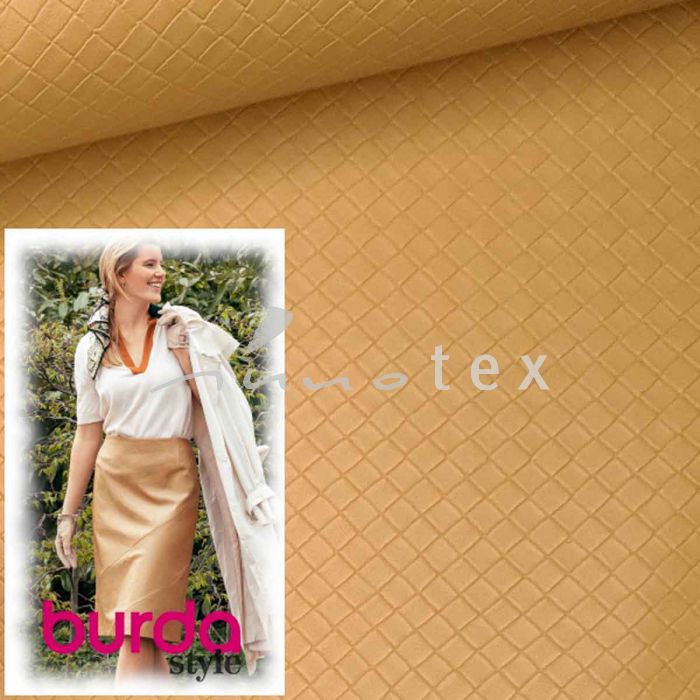 Burda Style, Modell 118A Rock, Lederimitat hellbraun