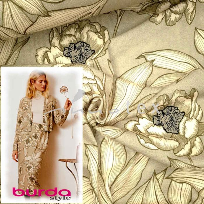 Burda Style, Modelle 118 & 119, Strickstoff Blumen