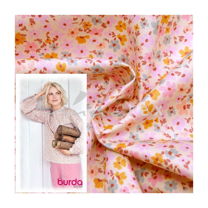 Burda Style 12/2024, Popeline mit Mini-Blümchen