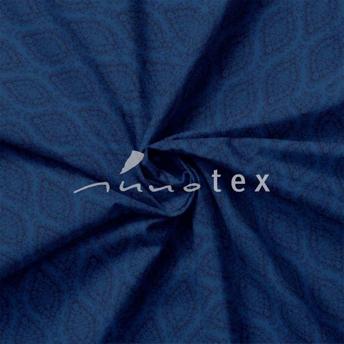 Satin, Ornamente, blau 