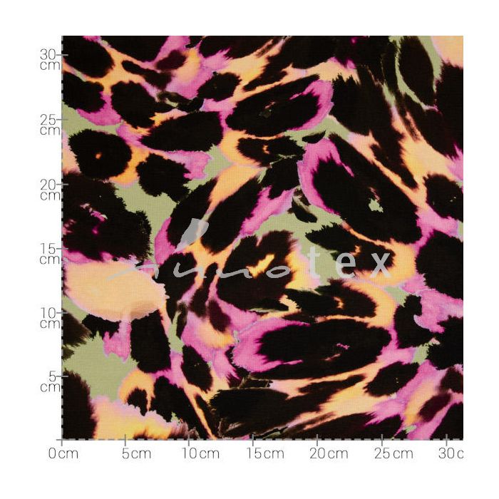 Fashion Trends by hilco, Modell 14 Bluse, Viskosejersey Animalprint