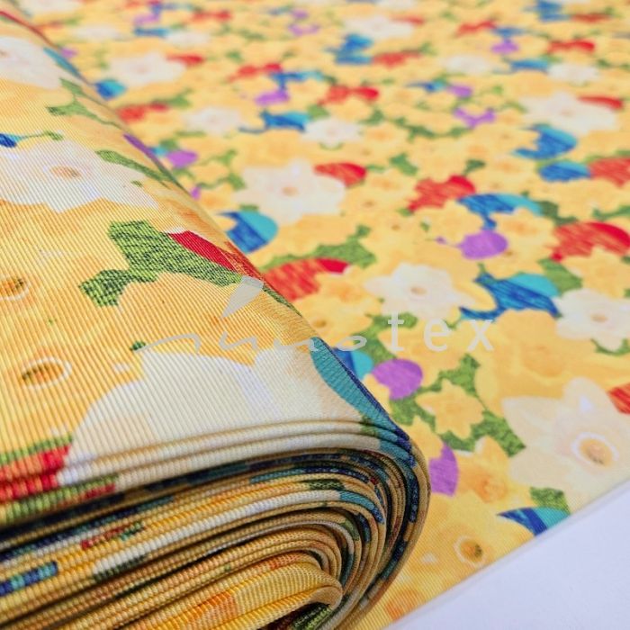 Stoffe Ostern Narzisse gelb