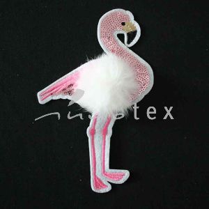 Aufbügler, Aufnäher Flamingo