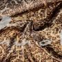 ITALIEN: Leichter, glänzender Jacquardstoff mit Leoprint