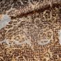 ITALIEN: Leichter, glänzender Jacquardstoff mit Leoprint