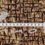 ITALIEN: Leichter, glänzender Jacquardstoff mit Leoprint