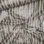 Paillettenstoff grau-creme