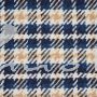 Mantel-Karo blau-beige