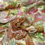 Viskosestoff - Paisley pink
