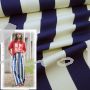 Fibre Mood #Dasha, Baumwollstoff Streifen blau