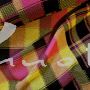Mantelstoff Patchwork-Design pink