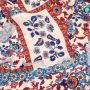 Viskosestoff Patchworkprint blau