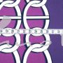 Italien: Baumwoll-Satin Ketten bordeaux