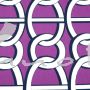 Italien: Baumwoll-Satin Ketten bordeaux