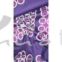 Italien: Baumwoll-Satin Ketten bordeaux