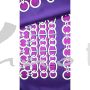 Italien: Baumwoll-Satin Ketten bordeaux