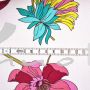 Baumwollgewebe Blumen weiß/pink