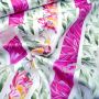 Exklusiv: Baumwoll-Satin florale Streifen