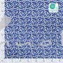 Baumwolle Stoffe, Gewebe, Patchwork, Art. Cosmo, Viereck , Kreis, blau