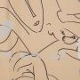 Burda Style - Modelle 127 & 128, Viskosesatin Line Art-Gesichter