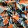 Burda - Modell 104 Kleid, Baumwollstoff abstrakte Blumen