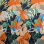 Burda - Modell 104 Kleid, Baumwollstoff abstrakte Blumen