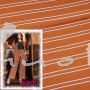 Burda - Modell 124B Jacke, 127B Hose, Viskoseprint Streifen