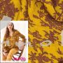 Burda Style - Modell 114 Bluse, Chiffonprint Lurexstreifen