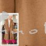 Burda Style - Modell 106 Mantel, Manteldiagonal camel