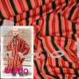 Burda Style - Modell 102 A Kleid, Viskose-Wolle-Mischung Streifen