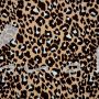 Burda Style - Modell 125 Hose, Baumwollstretch, kleiner Leoprint hellbraun