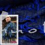 Burda Style, Bouclé Fransen blau