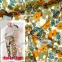 Burda Style, Modell 120 Hose, Baumwoll-Stretch Blumen