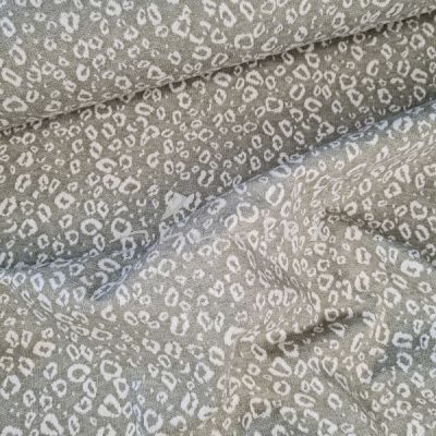 Sweat Jacquard Leo olivgrün