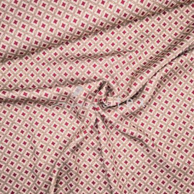 Viskosestoff grafisch rot/braun