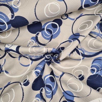 Jacquard Kreise hellgrau