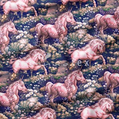 Einhorn mit Blumen