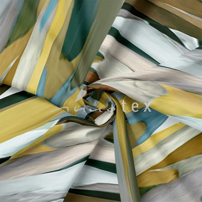 Viskose, Jersey, Stoffe, grün, grafisch, Pinselstriche