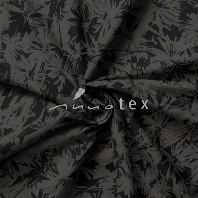 Viskose, Jersey, Stoffe, Khaki, Blumen