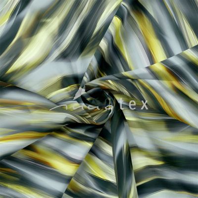 Viskose, Jersey, Stoffe, grün, grafisch, Pinselstriche